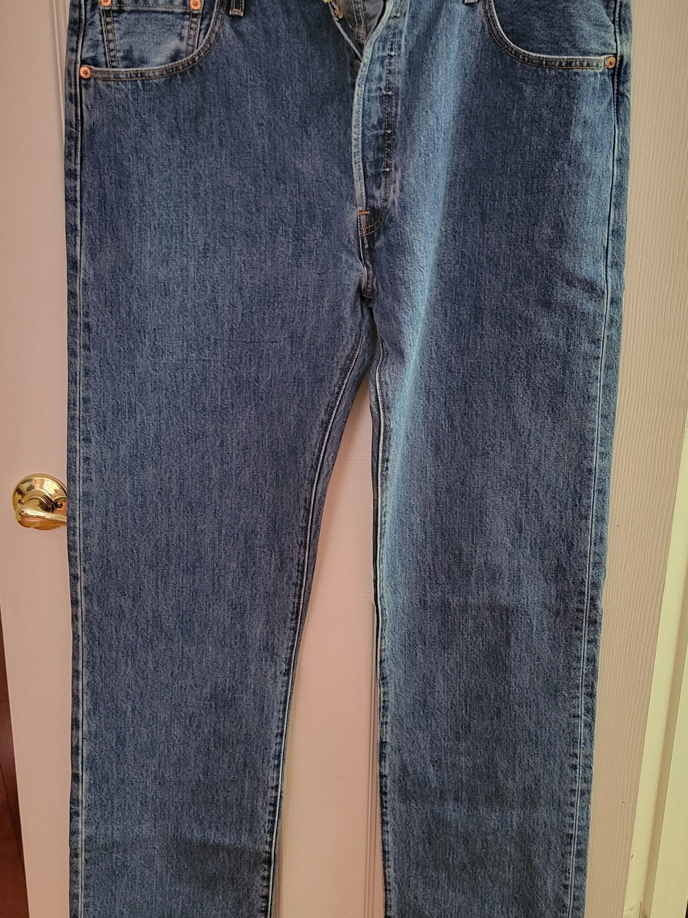 Levi's Straight-Leg Jeans in Blue Denim